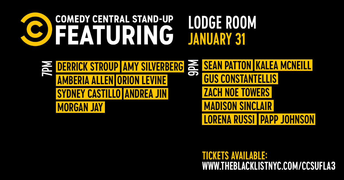 Comedy Central at Lodge Room 2024